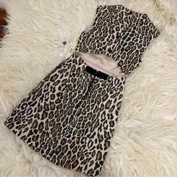 ALICE + OLIVIA Animal Print Mini Dress - Picture 4 of 16